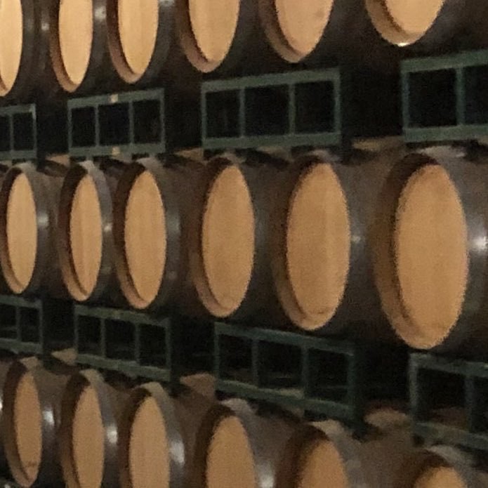 Eighteen barrels - full and fermenting