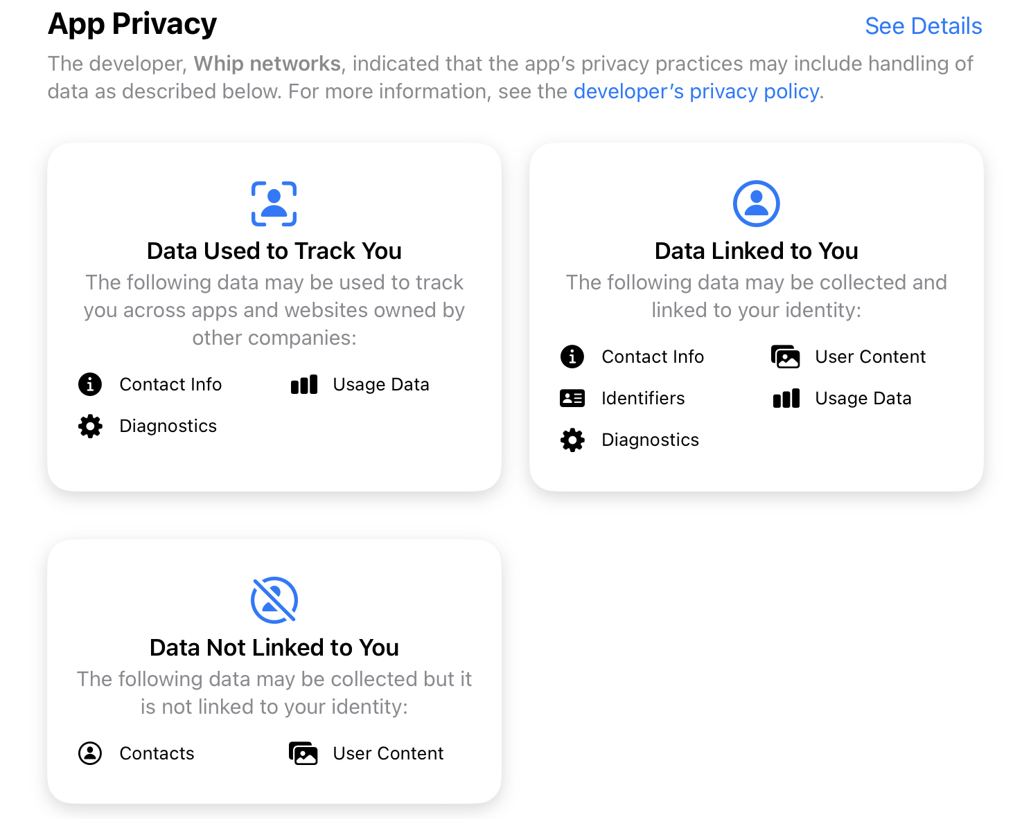 privacy on a tv app